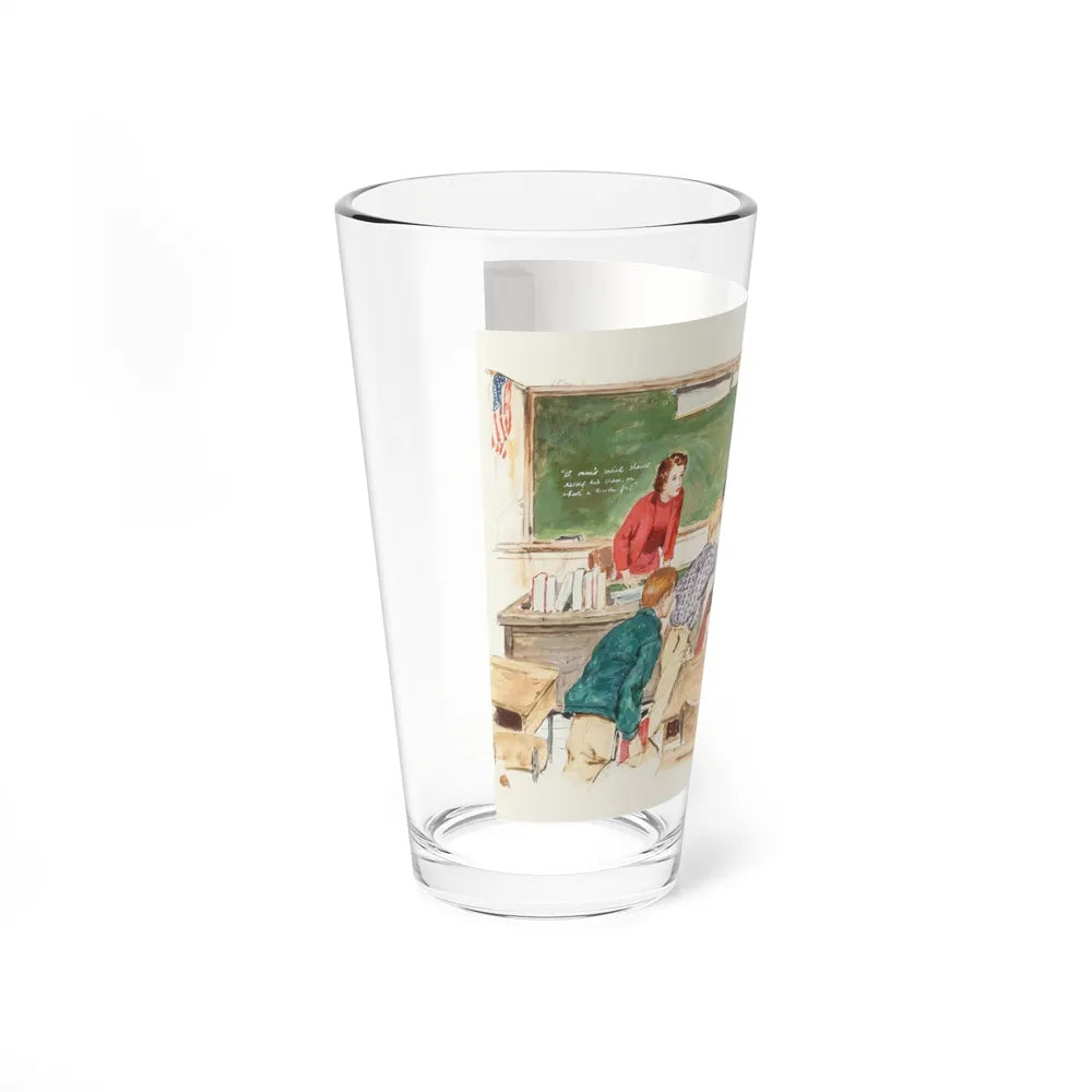 School's Out, preliminary story illustration (Magazine Illustration) Pint Glass 16oz - Go Mug Yourself