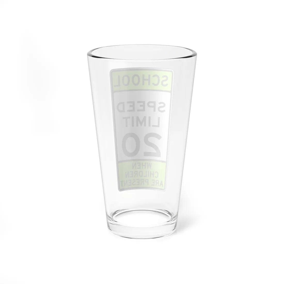 SCHOOL SPEED LIMIT CHILDREN ARE PRESENT Delaware S5-1-DE (Delaware) (Road Sign) Pint Glss 16oz - Go Mug Yourself