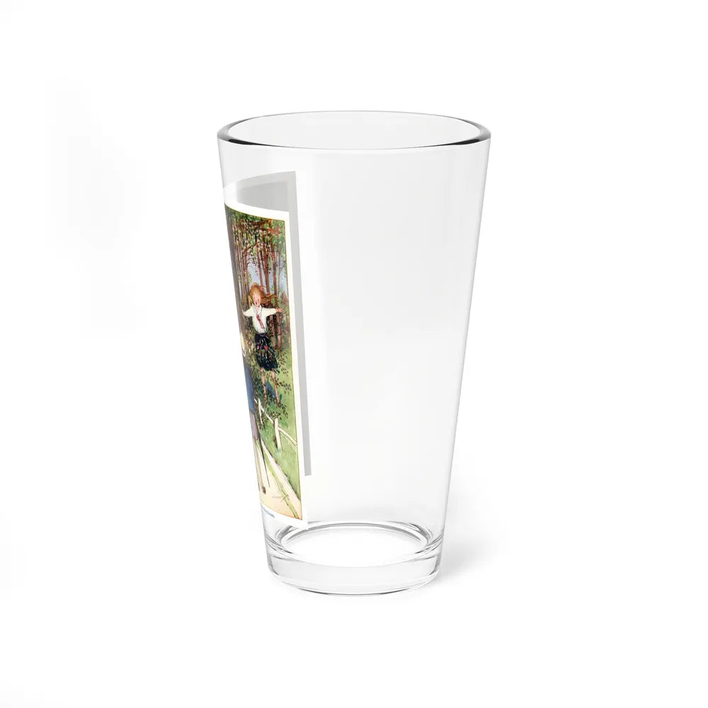School Stories for Girls, Thomas Nelson and Sons, Ltd, 1927 (Magazine Illustration) Pint Glass 16oz - Go Mug Yourself