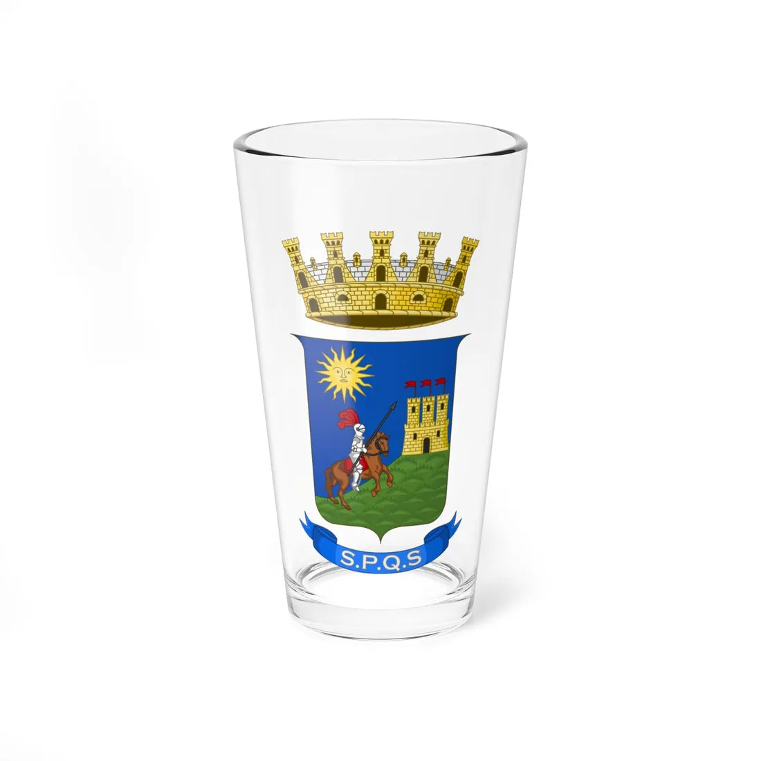 Sciacca-Stemma (Italy) (Coat of Arms) Pint Glass 16oz 16oz - Go Mug Yourself