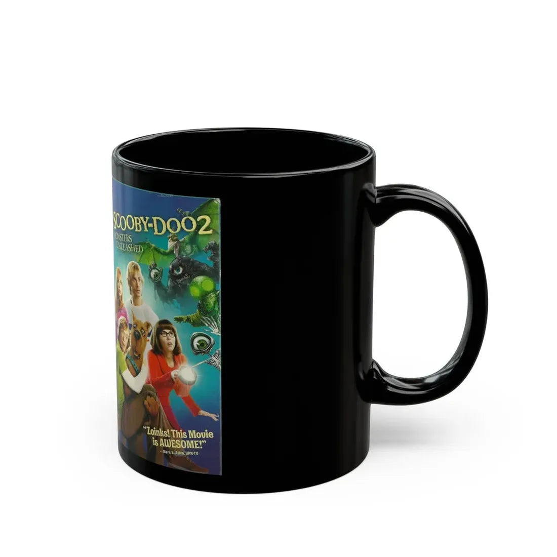 SCOOBY DOO 2 MONSTERS UNLEASHED (VHS COVER) - Black Coffee Mug - Go Mug Yourself