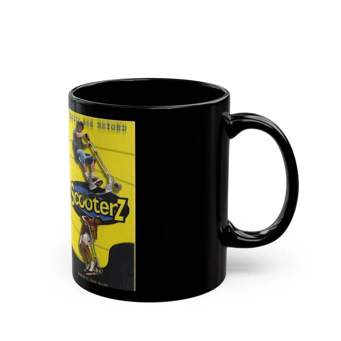 SCOOTERZ BASICS AND BEYOND (VHS COVER) - Black Coffee Mug - Go Mug Yourself