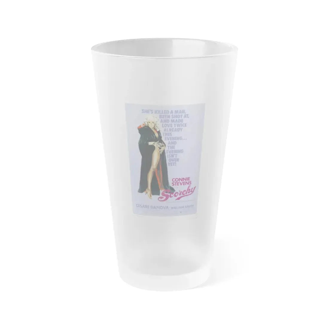 SCORCHY 1976 Movie Poster - Frosted Pint Glass 16oz 16oz Frosted - Go Mug Yourself