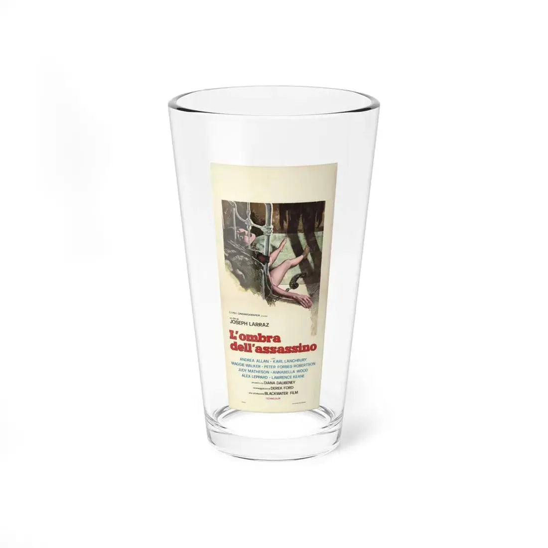SCREAM AND DIE 1974 Movie Poster - Pint Glass 16oz 16oz - Go Mug Yourself