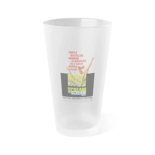 SCREAM AND SCREAM AGAIN 1970 Movie Poster - Frosted Pint Glass 16oz 16oz Frosted - Go Mug Yourself