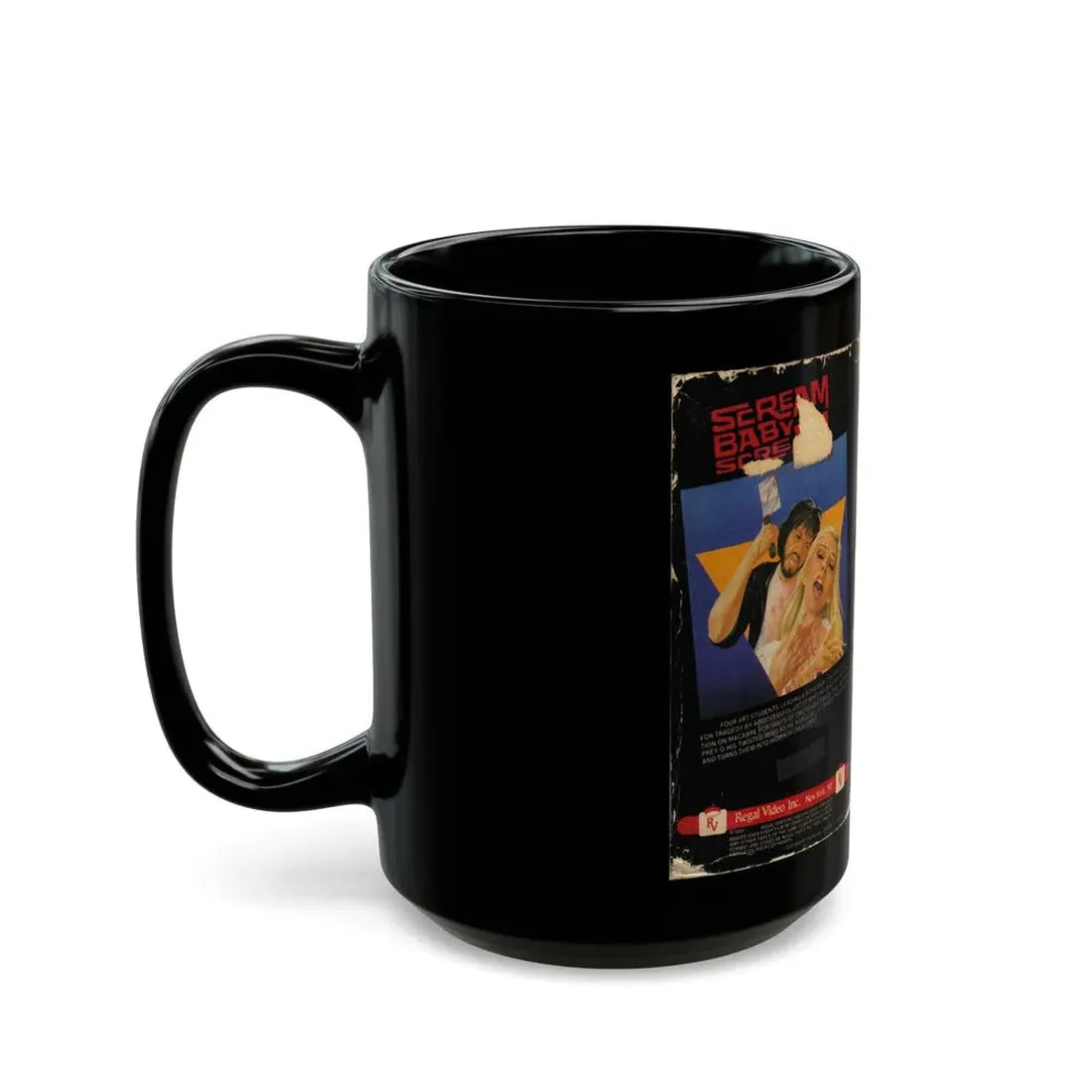 SCREAM BABY SCREAM (VHS COVER) - Black Coffee Mug - Go Mug Yourself