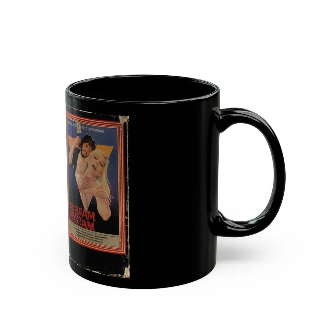 SCREAM BABY SCREAM (VHS COVER) - Black Coffee Mug - Go Mug Yourself