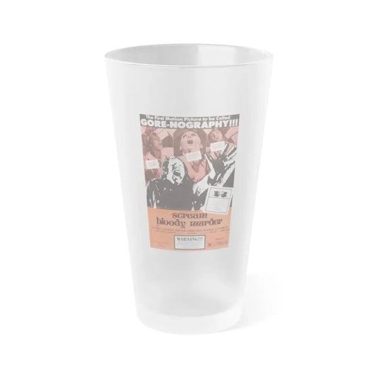 SCREAM BLOODY MURDER 1973 Movie Poster - Frosted Pint Glass 16oz 16oz Frosted - Go Mug Yourself