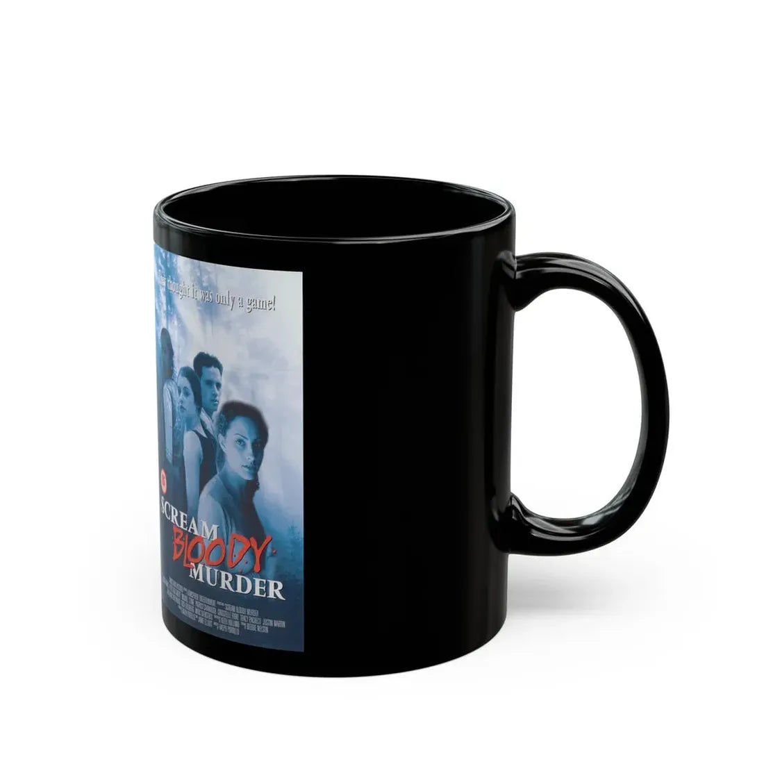 SCREAM BLOODY MURDER (VHS COVER) - Black Coffee Mug - Go Mug Yourself