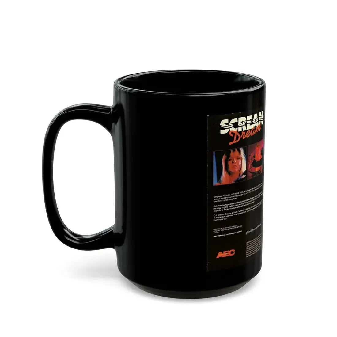 SCREAM DREAM (VHS COVER) - Black Coffee Mug - Go Mug Yourself