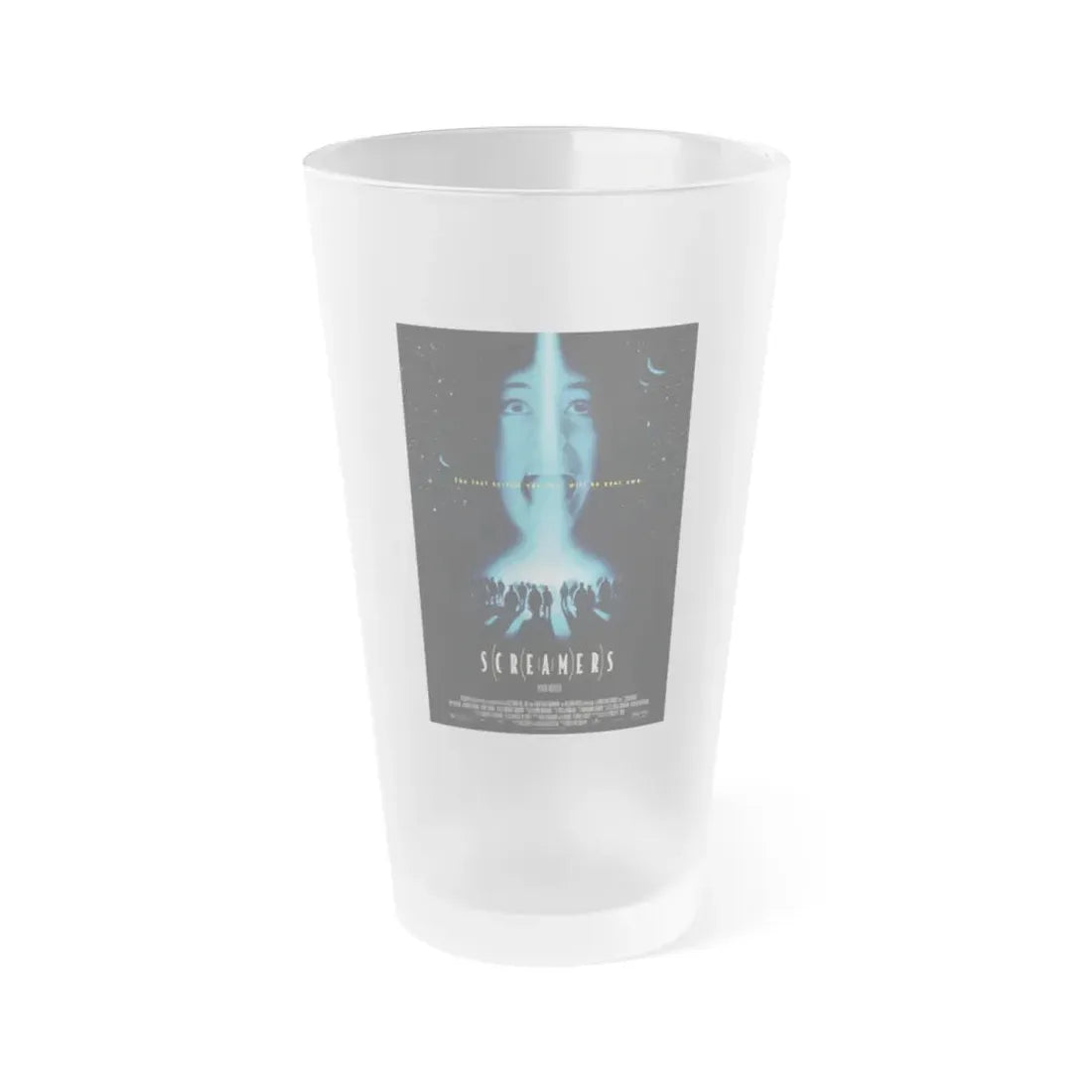 SCREAMERS 1995 Movie Poster - Frosted Pint Glass 16oz 16oz Frosted - Go Mug Yourself