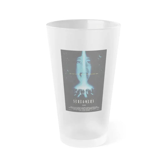 SCREAMERS 1995 Movie Poster - Frosted Pint Glass 16oz 16oz Frosted - Go Mug Yourself