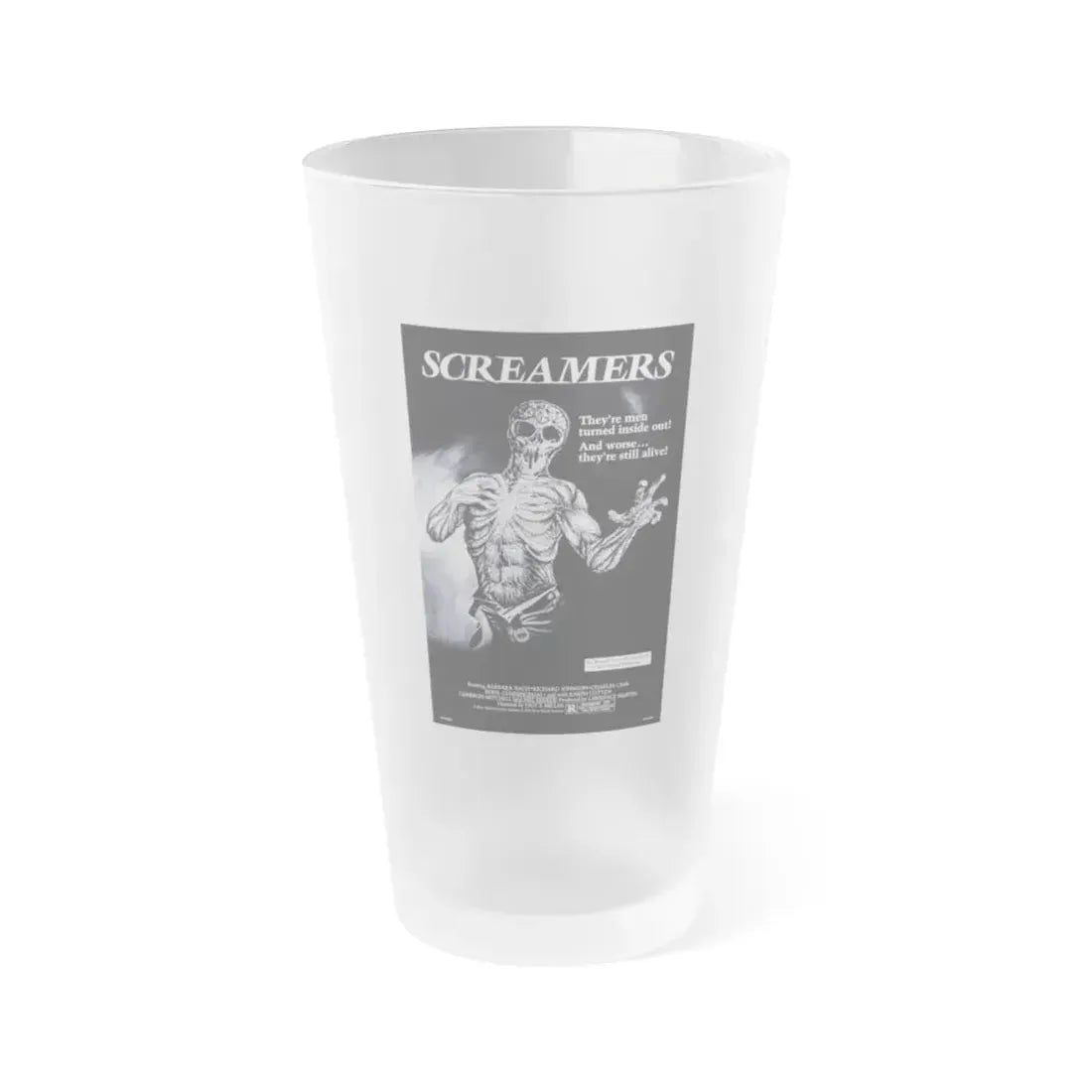 SCREAMERS (ISLAND OF THE FISHMEN) 1979 Movie Poster - Frosted Pint Glass 16oz 16oz Frosted - Go Mug Yourself