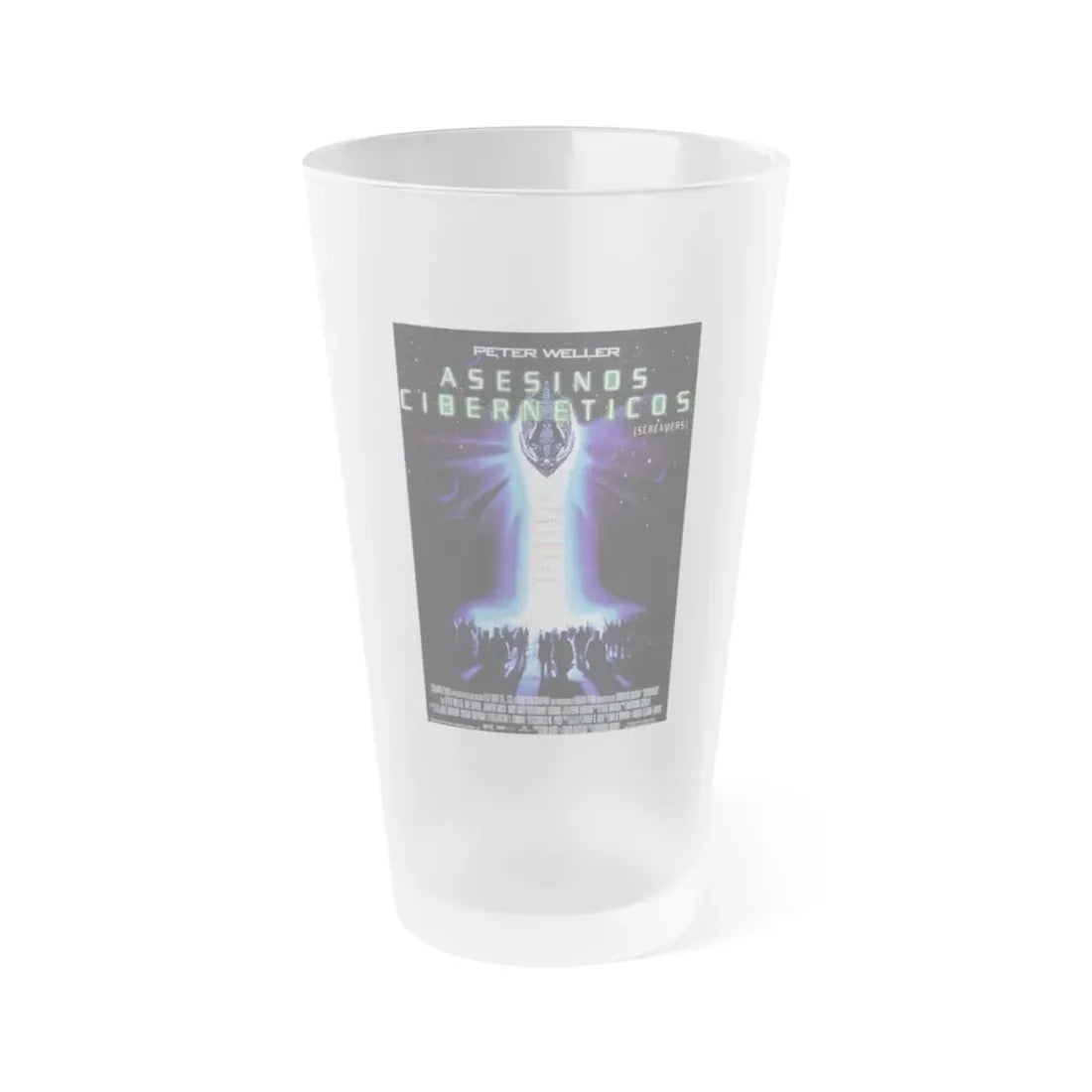 SCREAMERS (SPANISH) 1995 Movie Poster - Frosted Pint Glass 16oz 16oz Frosted - Go Mug Yourself