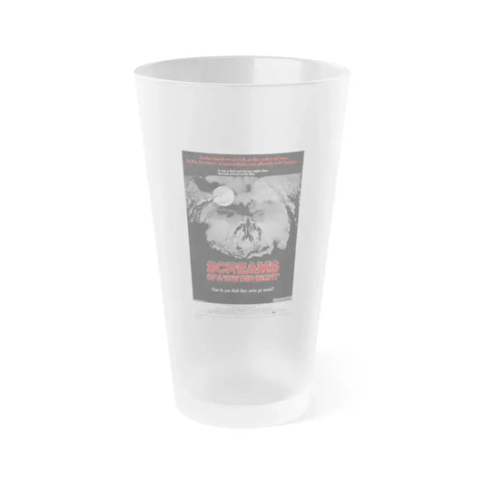 SCREAMS OF A WINTER NIGHT 1979 Movie Poster - Frosted Pint Glass 16oz 16oz Frosted - Go Mug Yourself