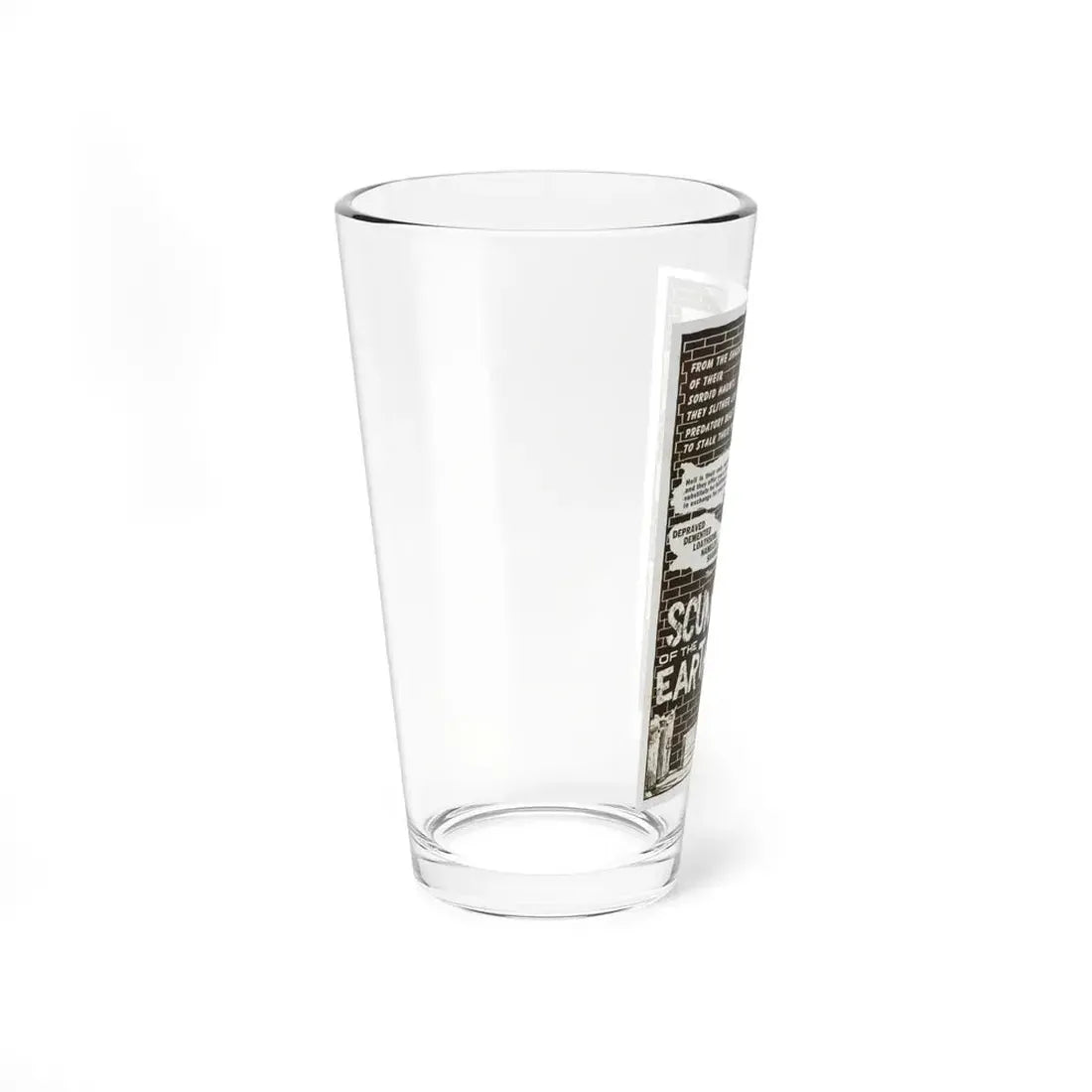 SCUM OF THE EARTH 1963 Movie Poster - Pint Glass 16oz - Go Mug Yourself