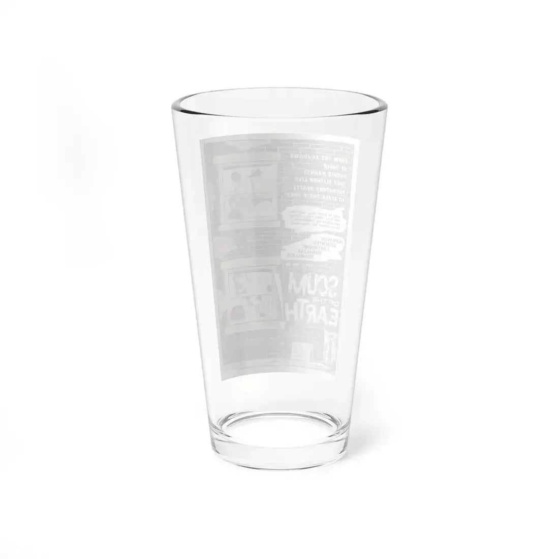 SCUM OF THE EARTH 1963 Movie Poster - Pint Glass 16oz - Go Mug Yourself