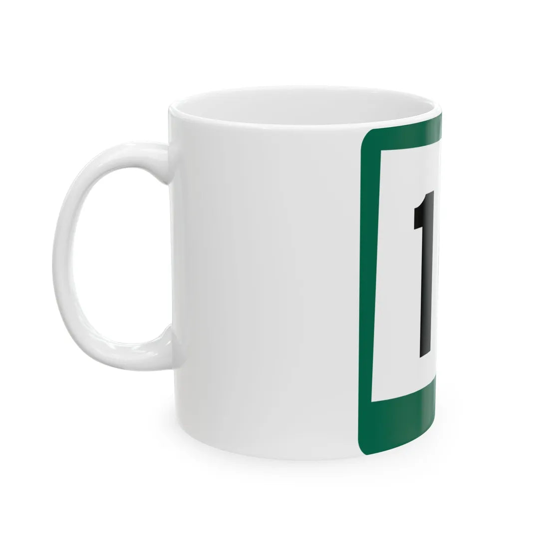 SD 10 (South Dakota) (Road Sign) White Coffee Mug - Go Mug Yourself