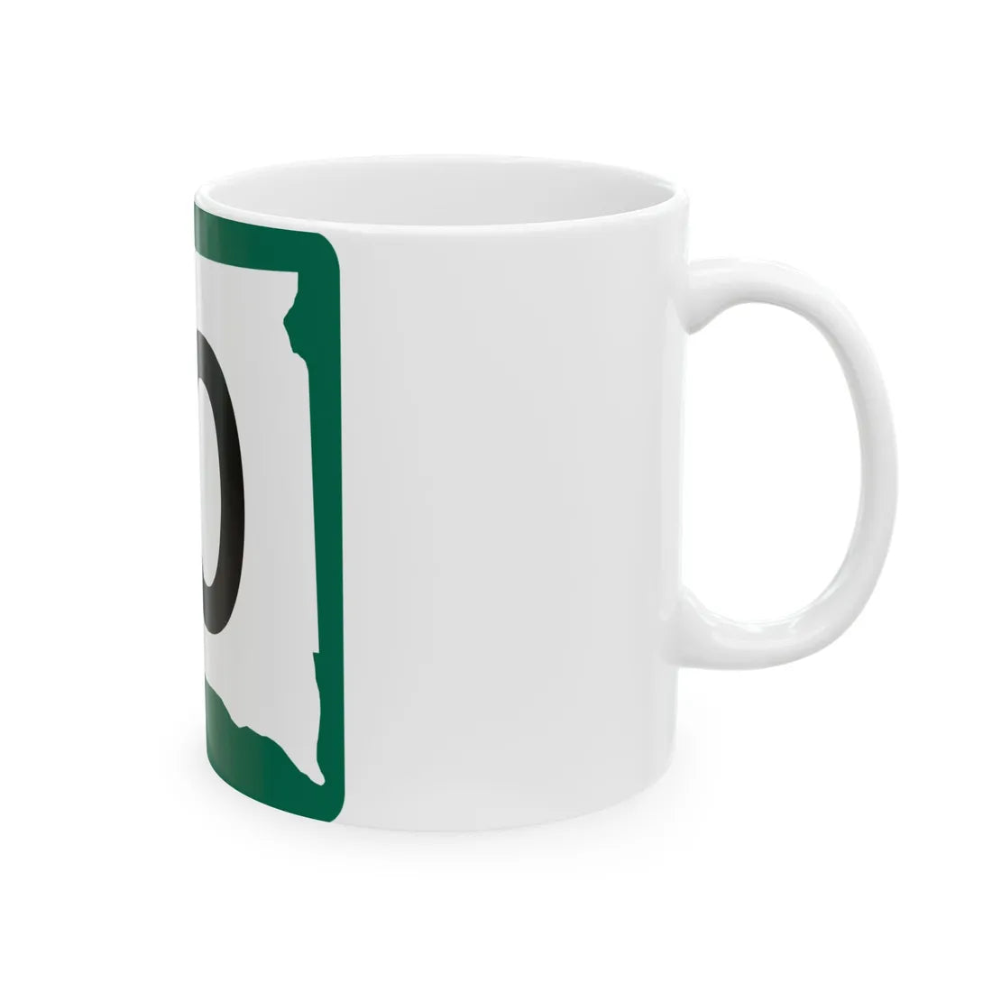 SD 10 (South Dakota) (Road Sign) White Coffee Mug - Go Mug Yourself
