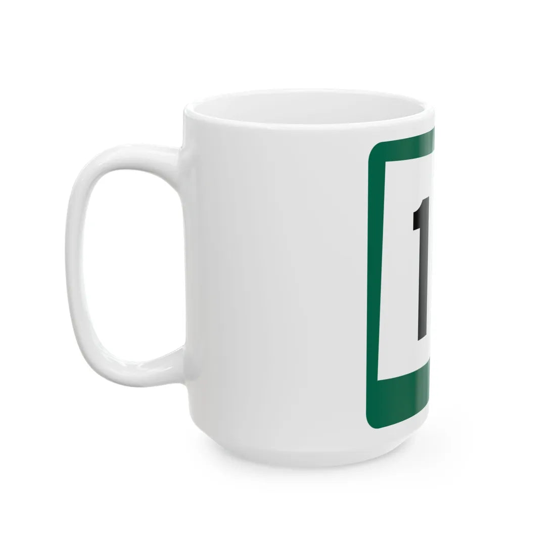 SD 10 (South Dakota) (Road Sign) White Coffee Mug - Go Mug Yourself
