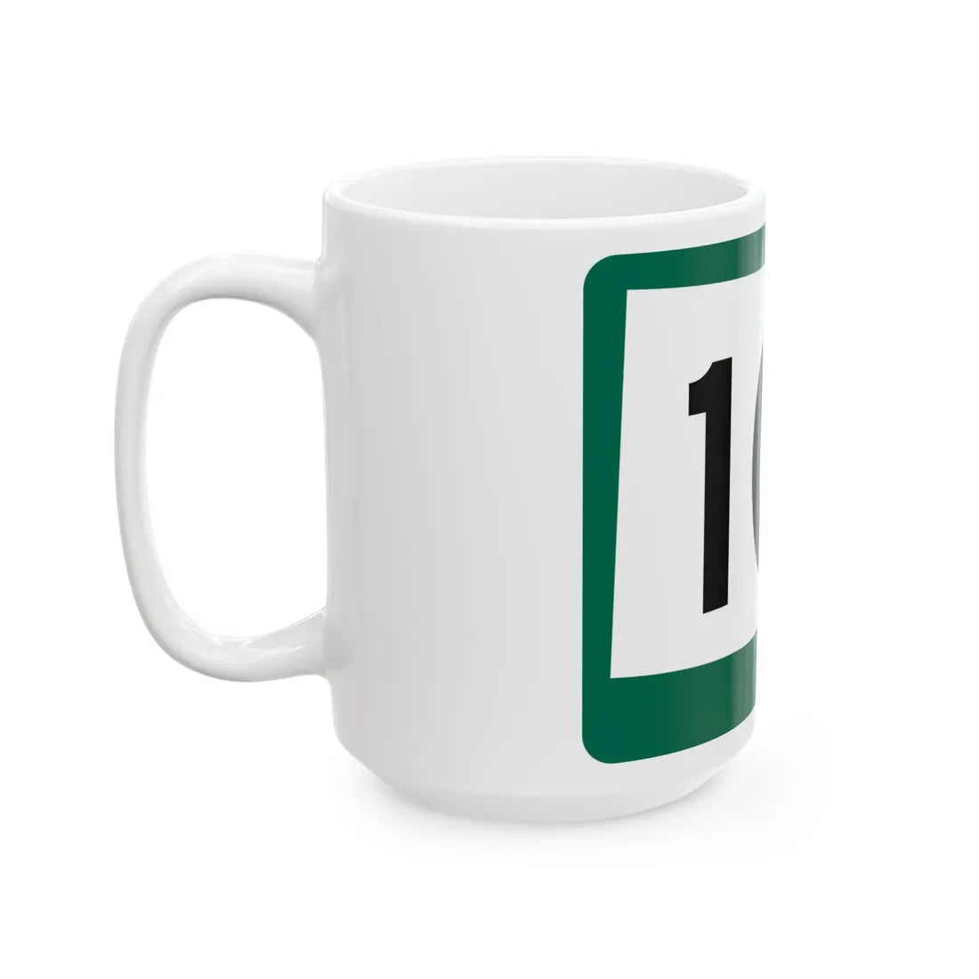 SD 101 (South Dakota) (Road Sign) White Coffee Mug - Go Mug Yourself