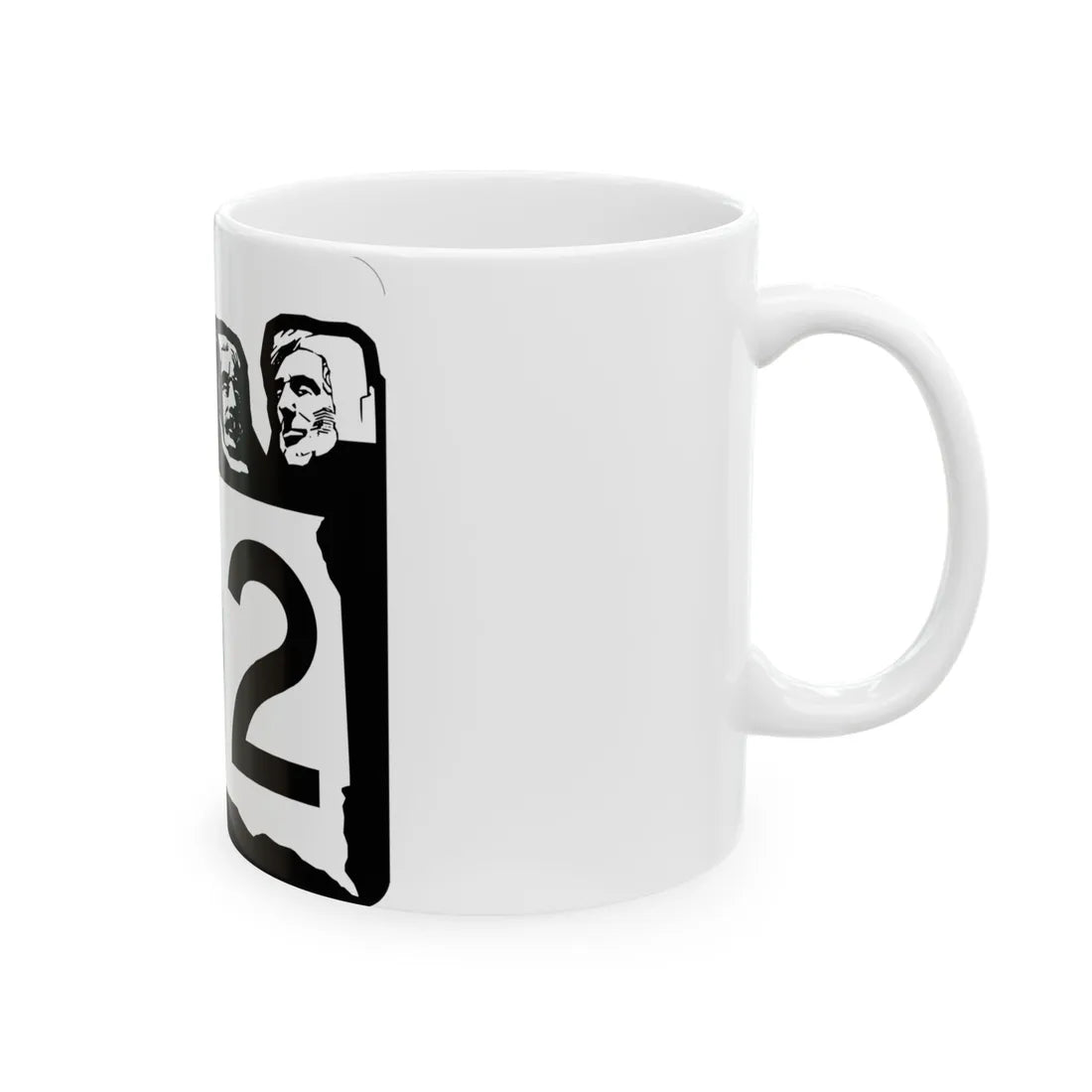 SD 102 1960 (South Dakota) (Road Sign) White Coffee Mug - Go Mug Yourself
