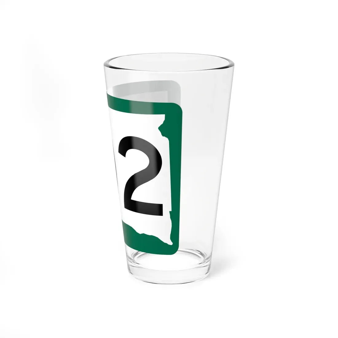 SD 102 (South Dakota) (Road Sign) Pint Glass 16oz - Go Mug Yourself