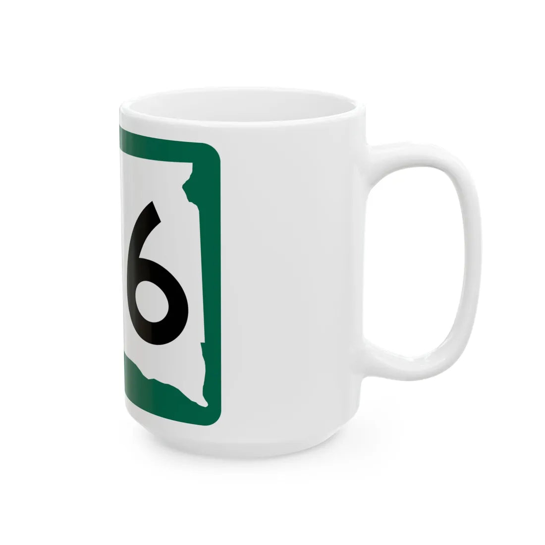 SD 106 (South Dakota) (Road Sign) White Coffee Mug - Go Mug Yourself