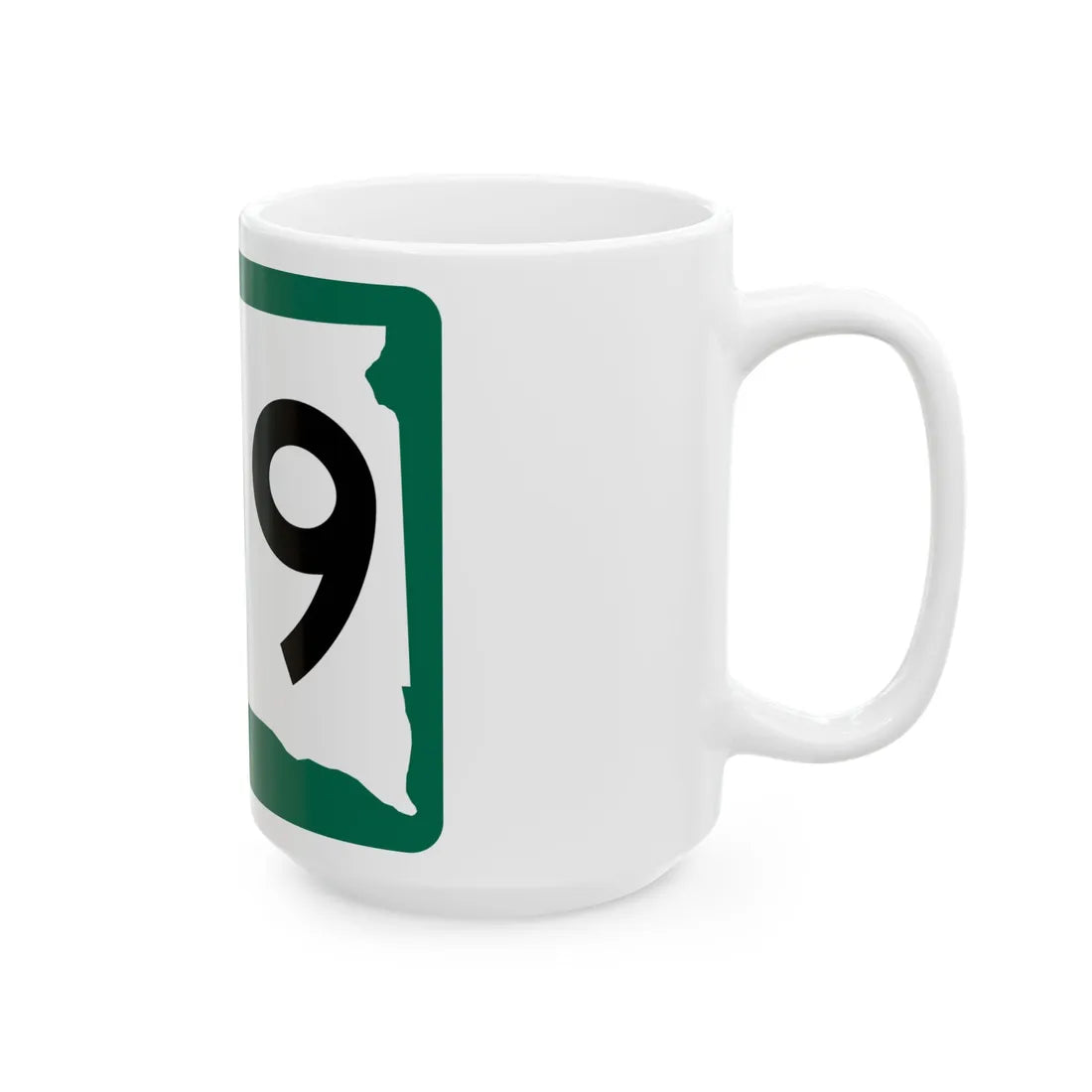 SD 109 (South Dakota) (Road Sign) White Coffee Mug - Go Mug Yourself