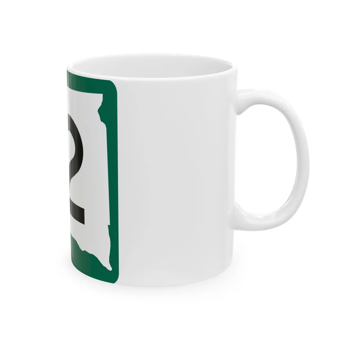 SD 12 (South Dakota) (Road Sign) White Coffee Mug - Go Mug Yourself