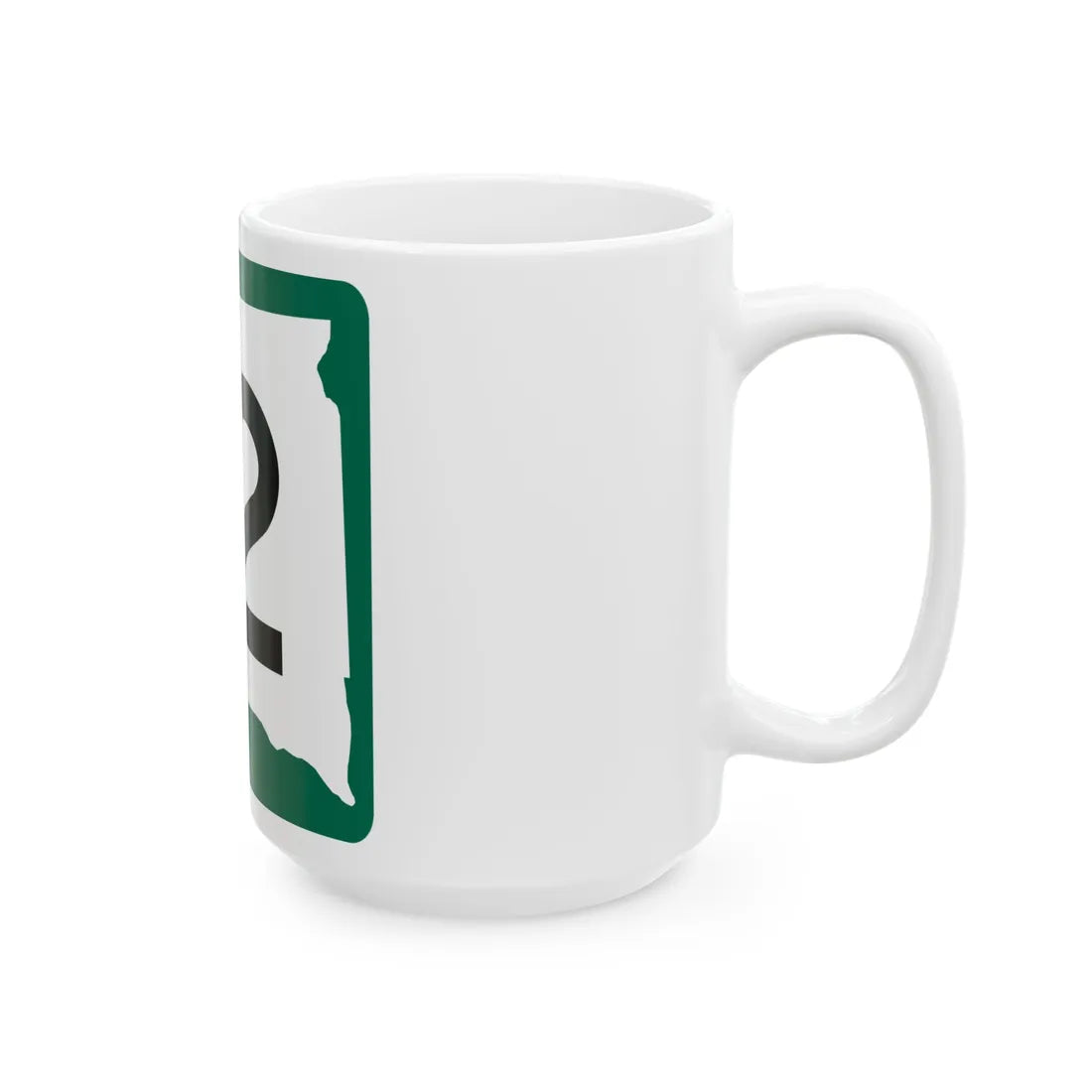 SD 12 (South Dakota) (Road Sign) White Coffee Mug - Go Mug Yourself