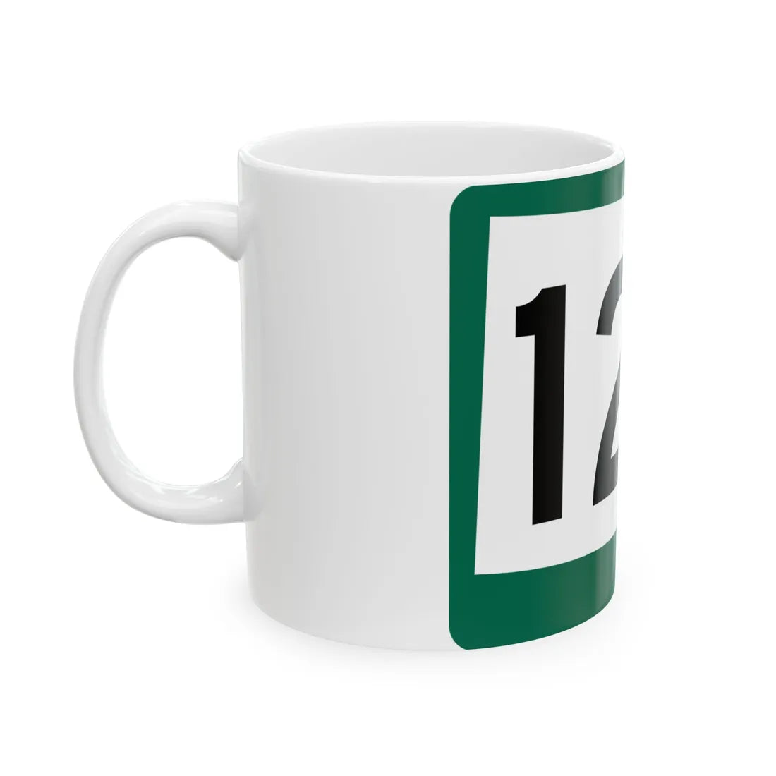 SD 127 (South Dakota) (Road Sign) White Coffee Mug - Go Mug Yourself