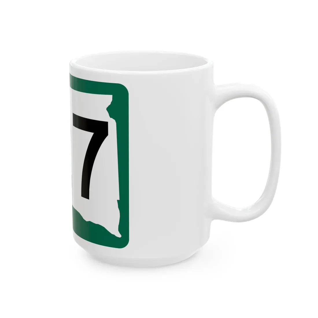 SD 127 (South Dakota) (Road Sign) White Coffee Mug - Go Mug Yourself