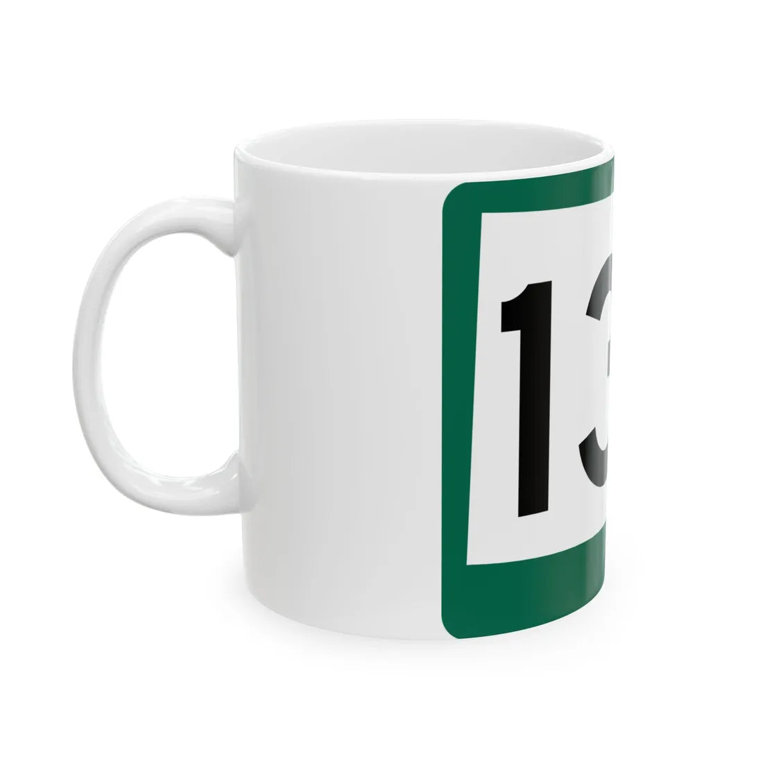 SD 134 (South Dakota) (Road Sign) White Coffee Mug - Go Mug Yourself