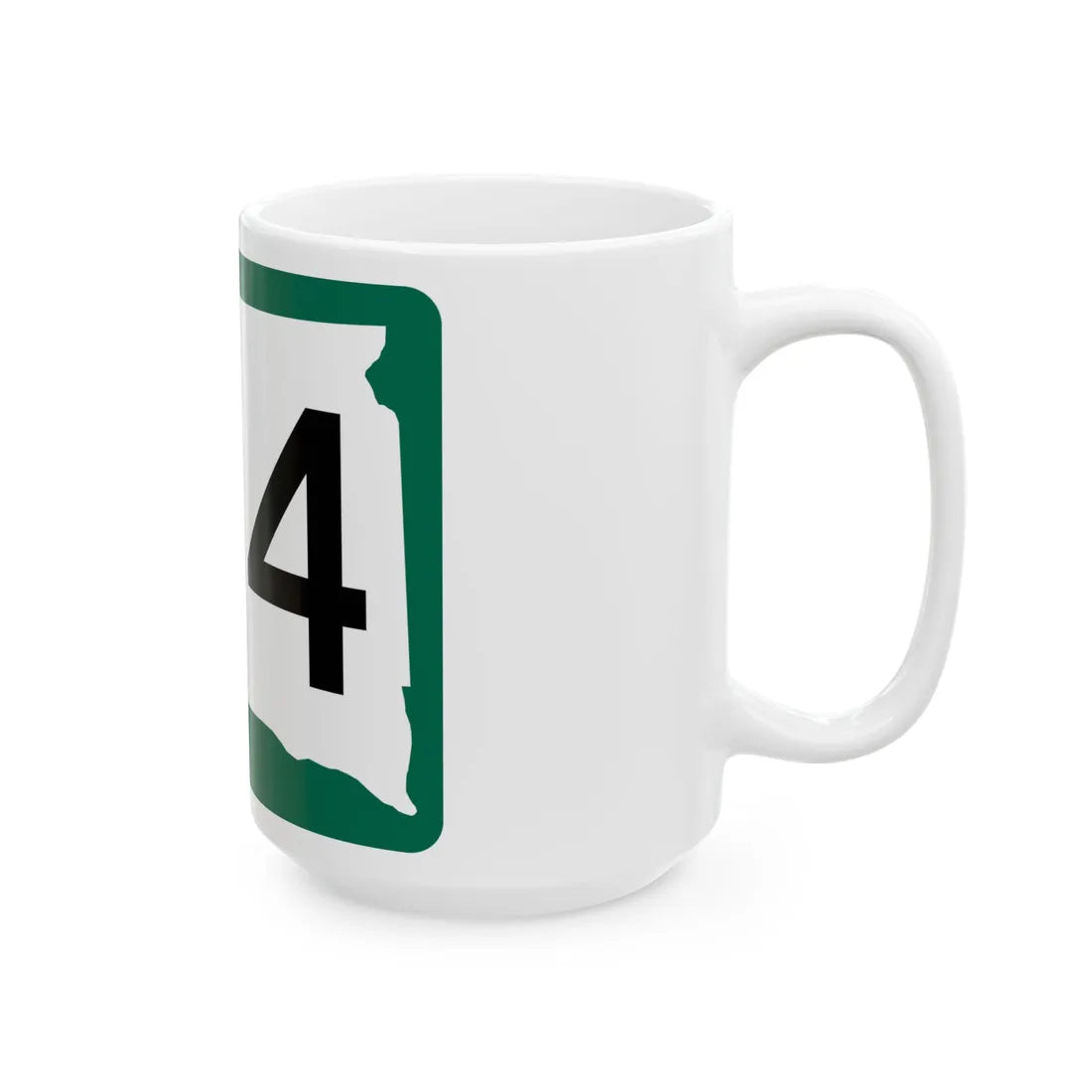 SD 134 (South Dakota) (Road Sign) White Coffee Mug - Go Mug Yourself