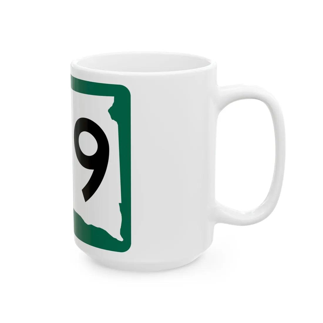 SD 139 (South Dakota) (Road Sign) White Coffee Mug - Go Mug Yourself