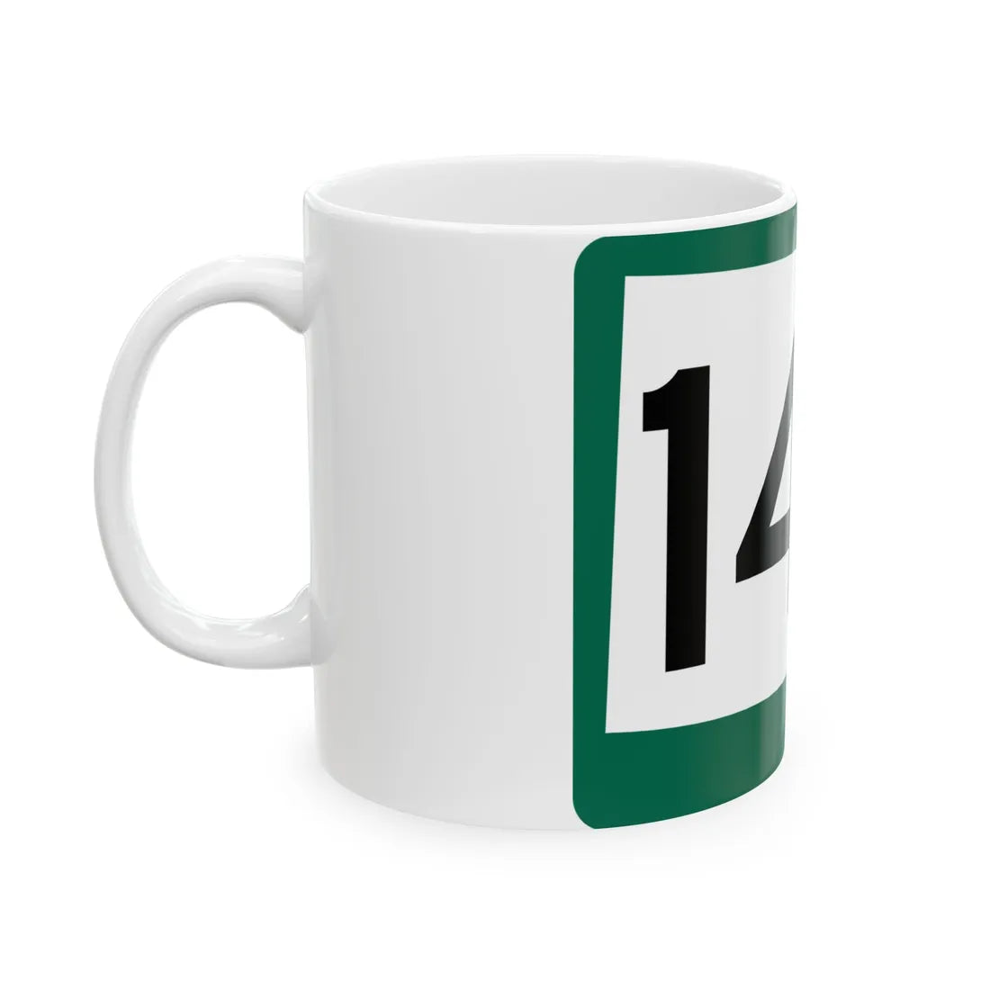 SD 140 (South Dakota) (Road Sign) White Coffee Mug - Go Mug Yourself