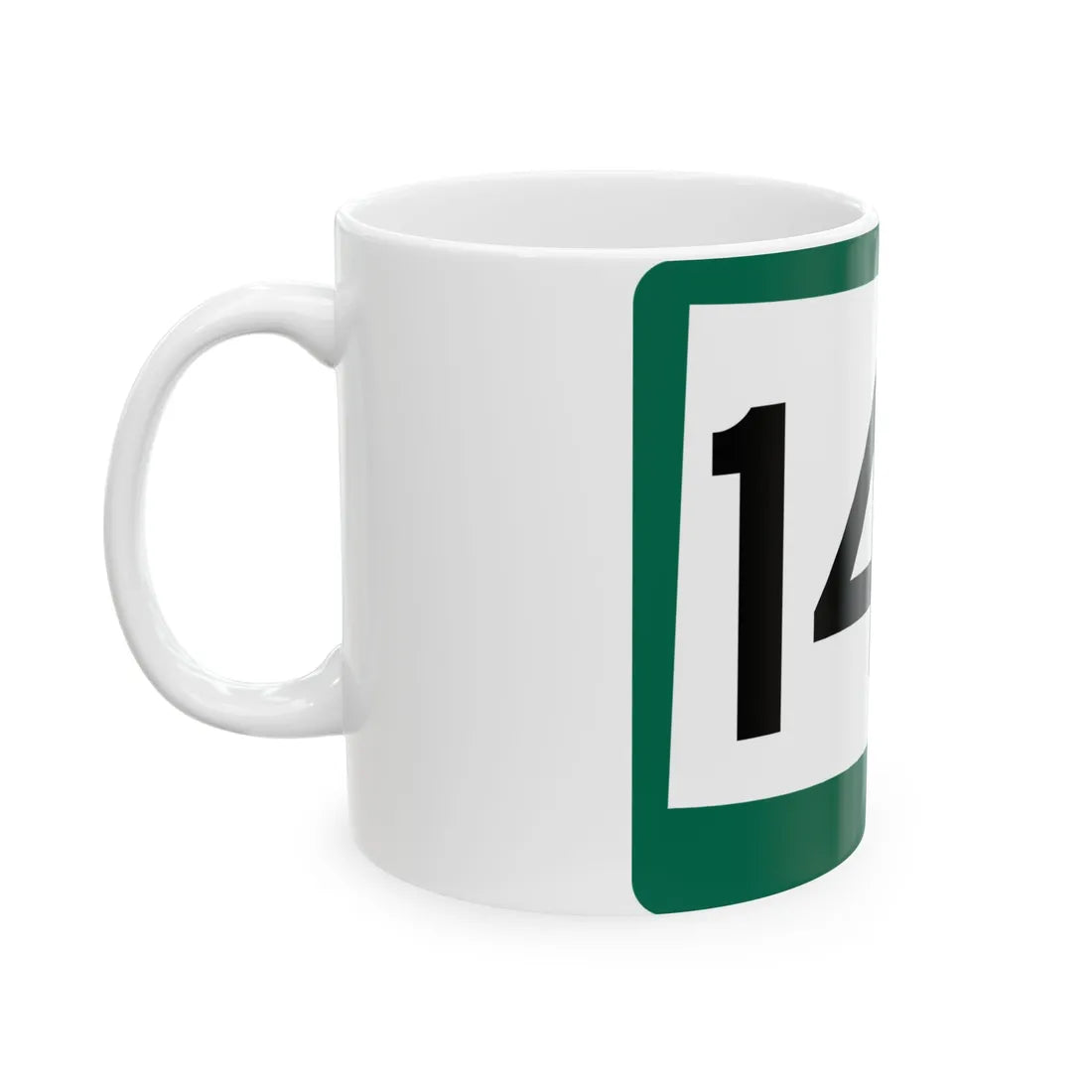 SD 144 (South Dakota) (Road Sign) White Coffee Mug - Go Mug Yourself