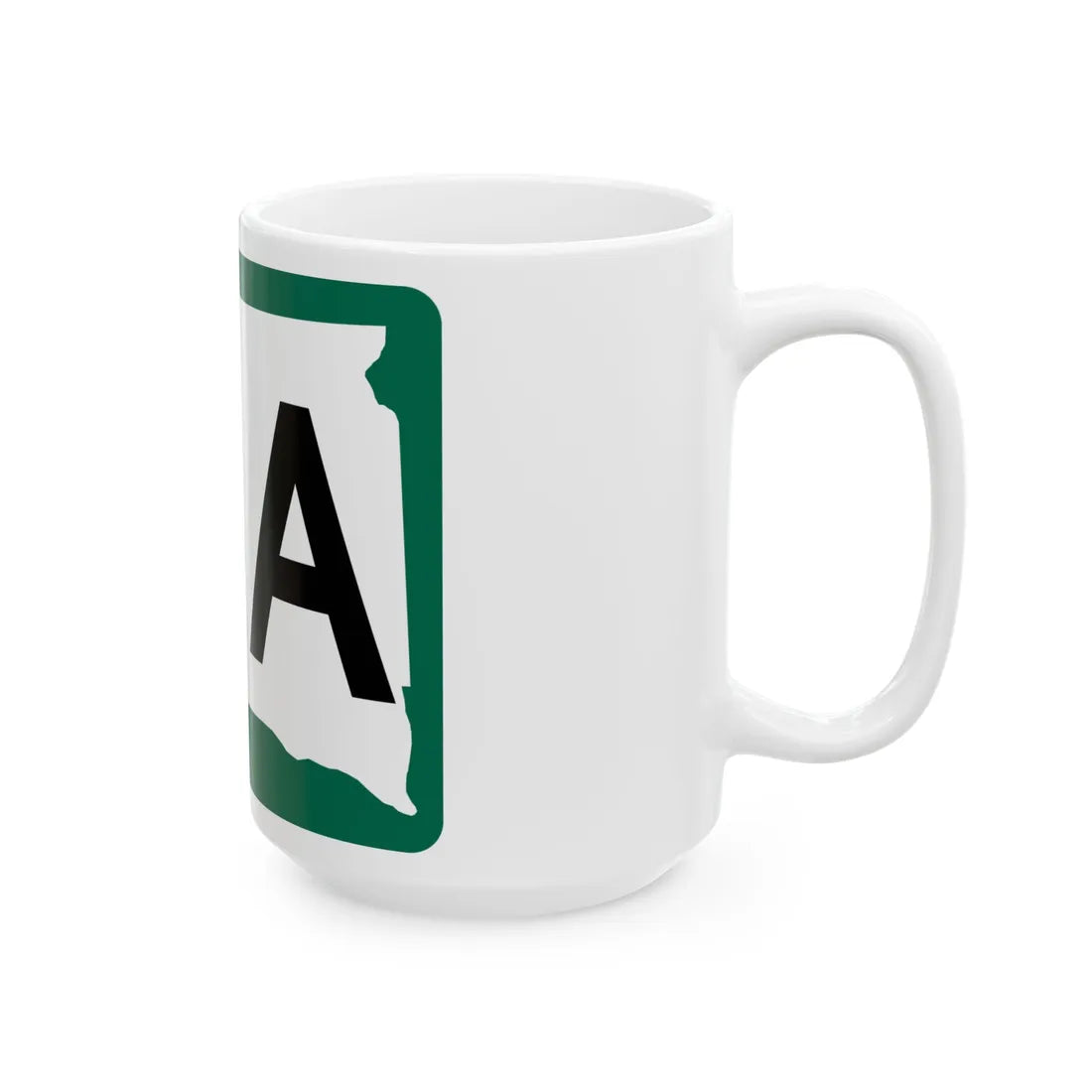 SD 15A (South Dakota) (Road Sign) White Coffee Mug - Go Mug Yourself