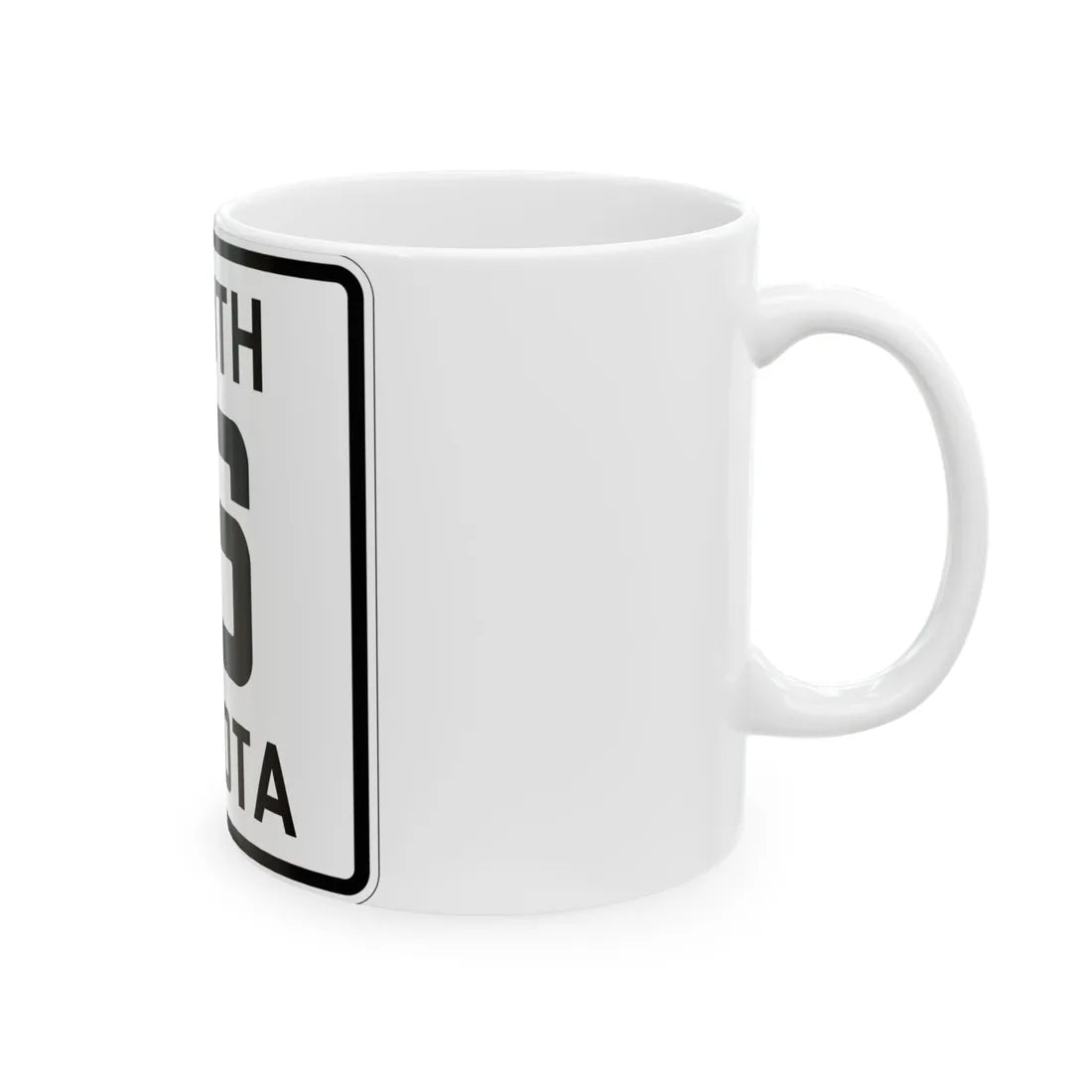 SD 16 1926 (South Dakota) (Road Sign) White Coffee Mug - Go Mug Yourself