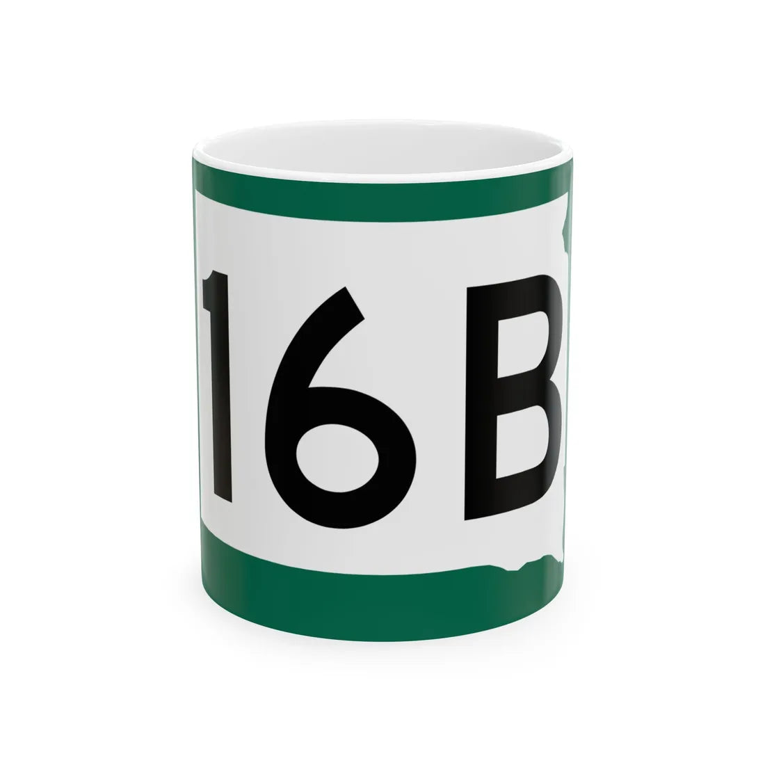 SD 16B (South Dakota) (Road Sign) White Coffee Mug 11oz - Go Mug Yourself
