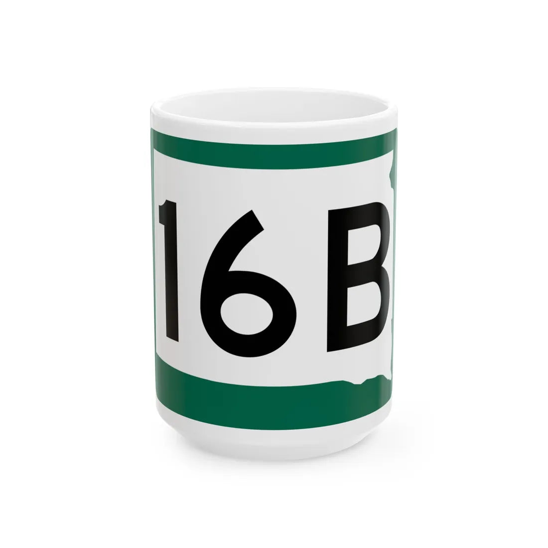 SD 16B (South Dakota) (Road Sign) White Coffee Mug 15oz - Go Mug Yourself