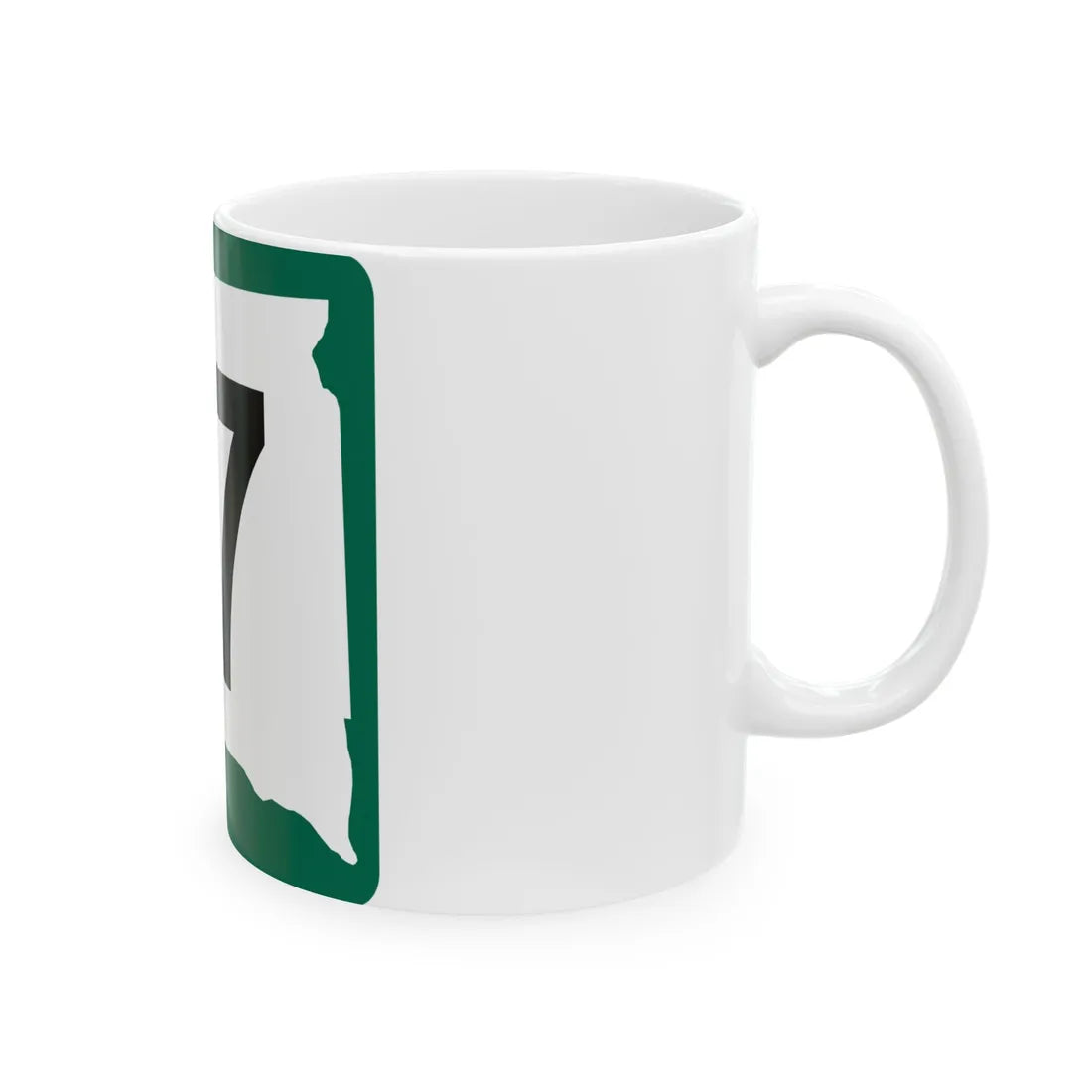 SD 17 (South Dakota) (Road Sign) White Coffee Mug - Go Mug Yourself