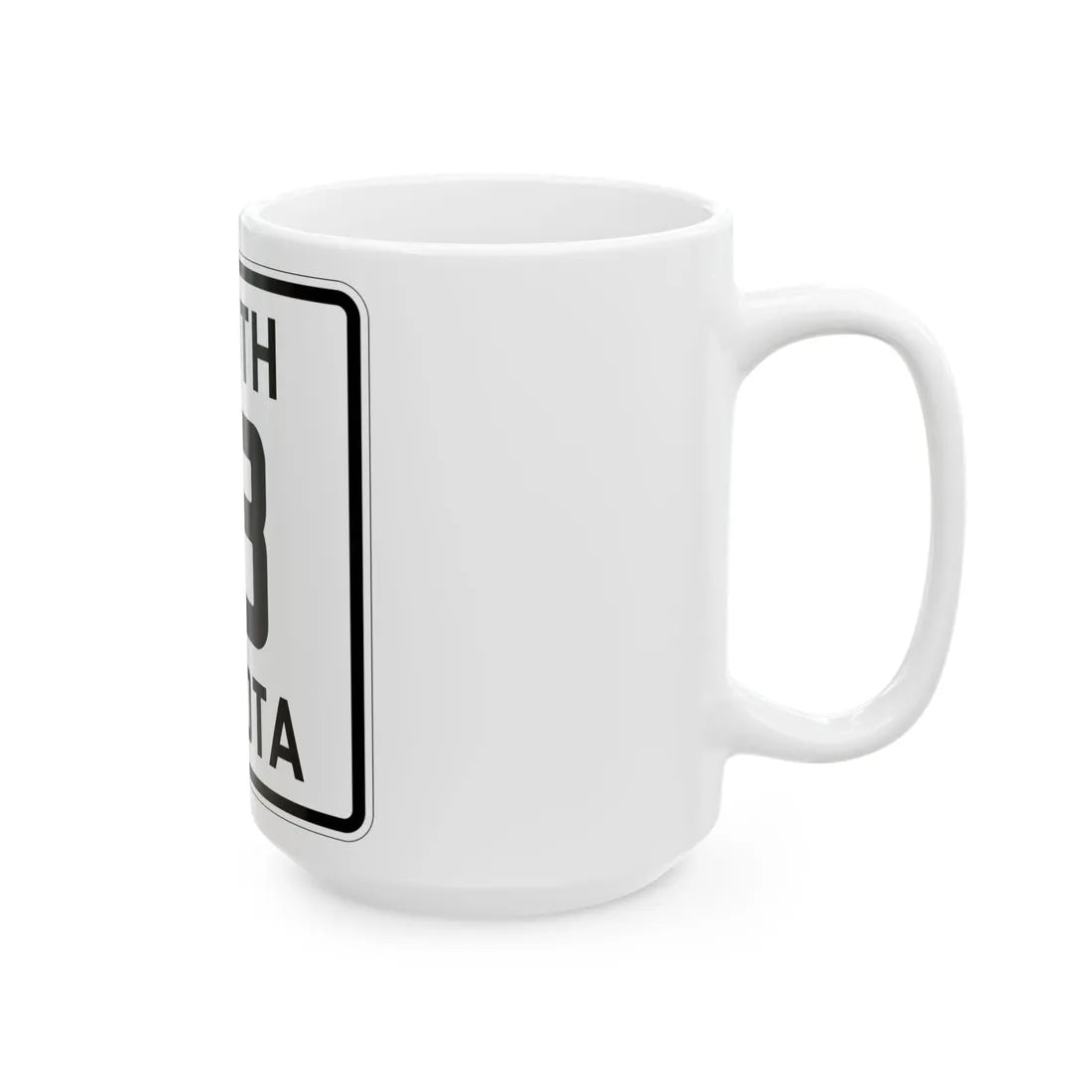SD 18 1926 (South Dakota) (Road Sign) White Coffee Mug - Go Mug Yourself
