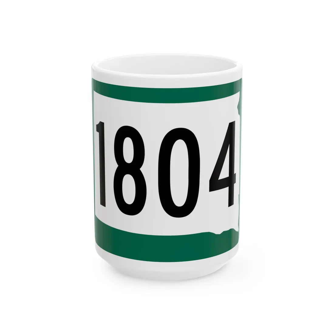 SD 1804 (South Dakota) (Road Sign) White Coffee Mug 15oz - Go Mug Yourself