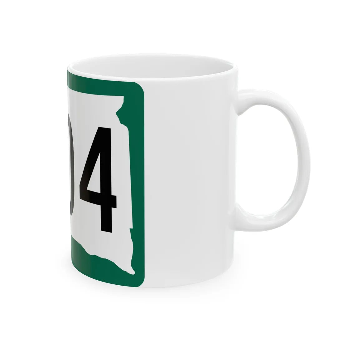 SD 1804 (South Dakota) (Road Sign) White Coffee Mug - Go Mug Yourself