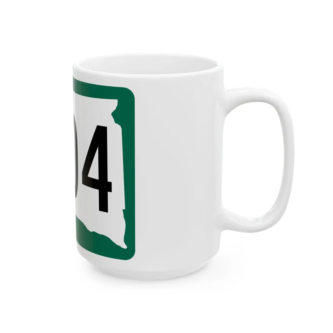 SD 1804 (South Dakota) (Road Sign) White Coffee Mug - Go Mug Yourself