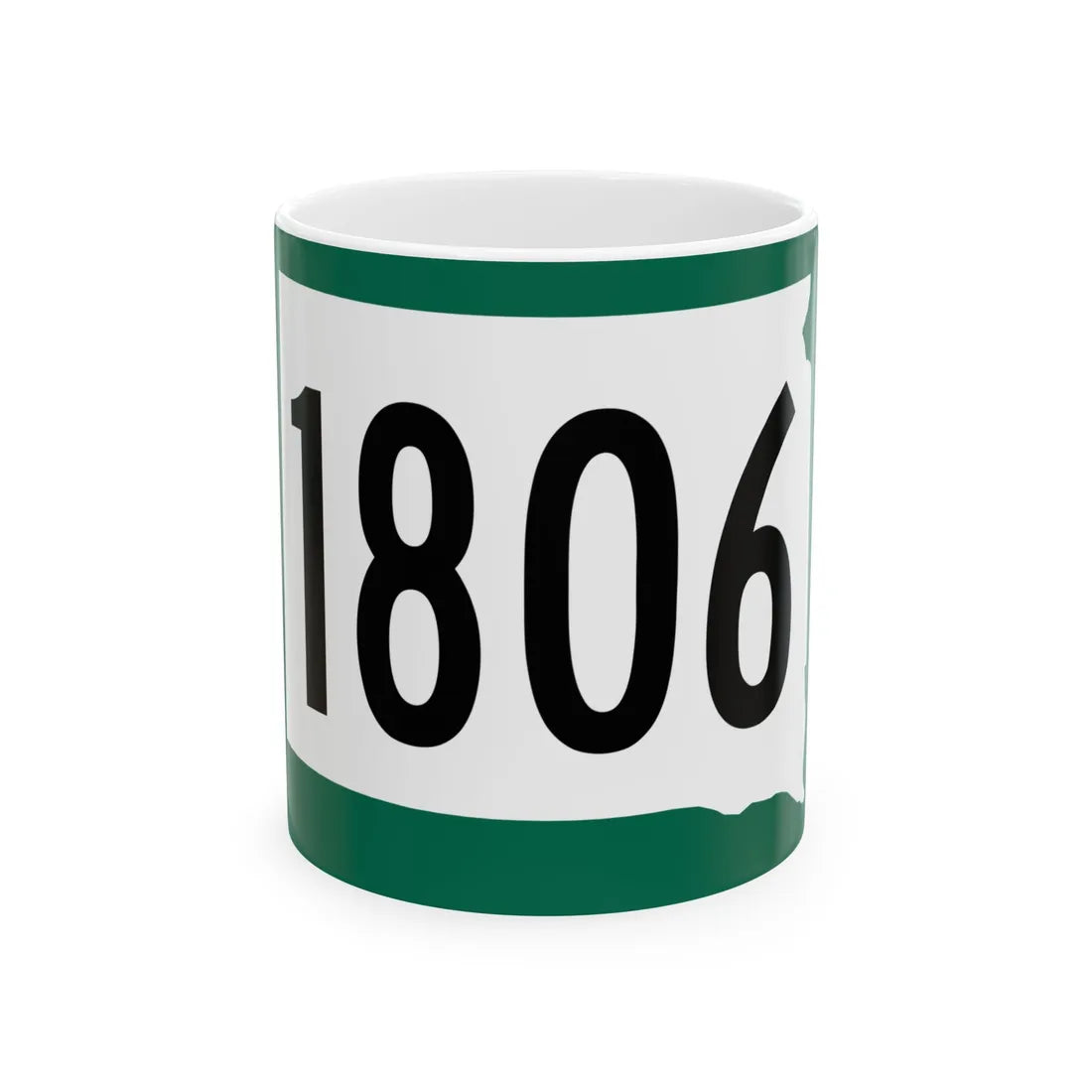 SD 1806 (South Dakota) (Road Sign) White Coffee Mug 11oz - Go Mug Yourself