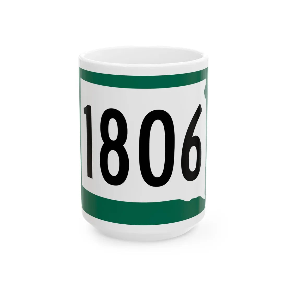 SD 1806 (South Dakota) (Road Sign) White Coffee Mug 15oz - Go Mug Yourself