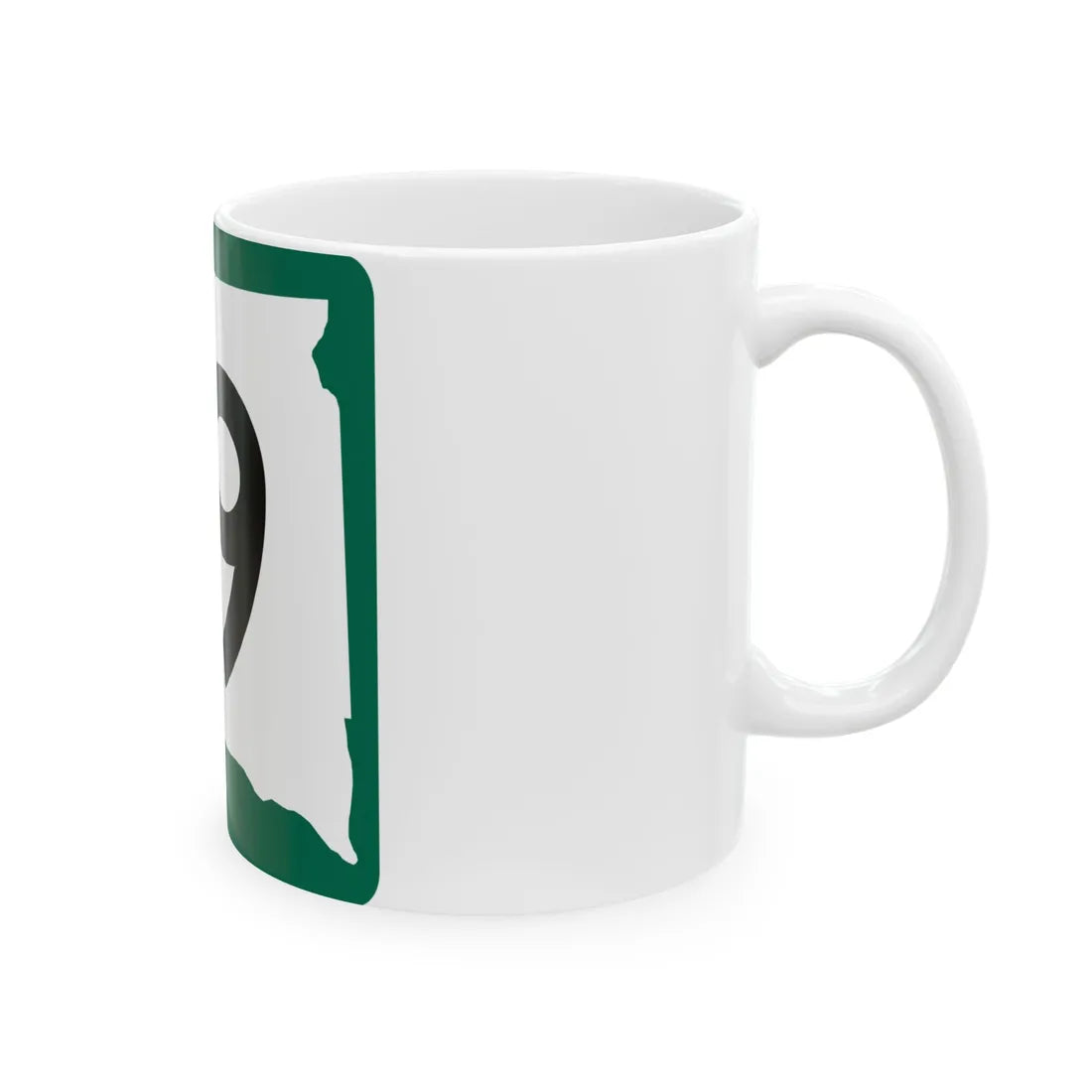 SD 19 (South Dakota) (Road Sign) White Coffee Mug - Go Mug Yourself